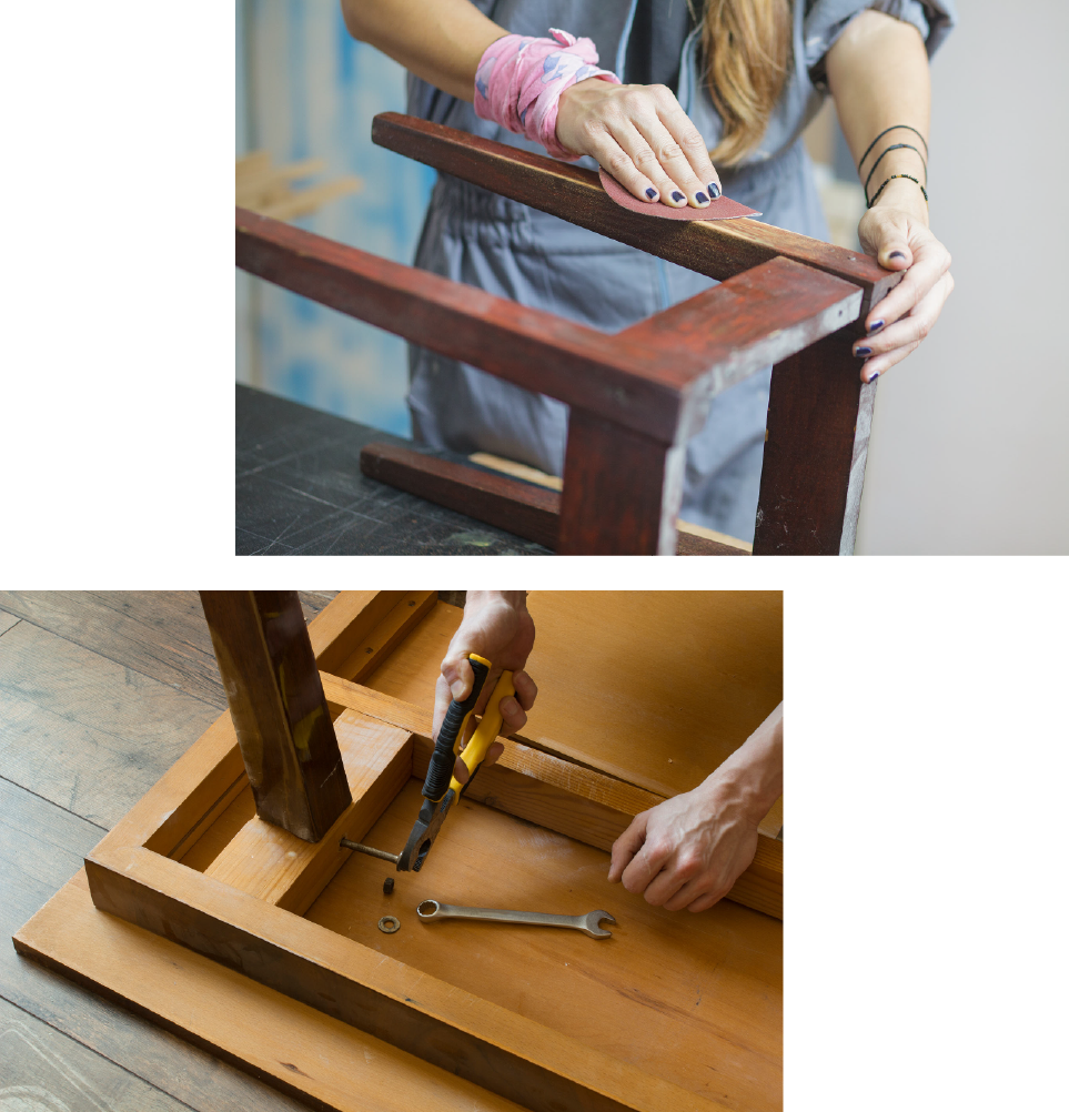 Furniture repair by Luxury Living Design